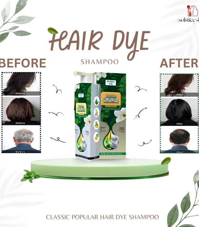 Bubble Hair Dye Shampoo Gentle for Women & Men, Coffee & Black Hair dye Complete Gray Coverage, Natural Herbal Hair Color Shampoo contains Various Plant Extracts, 200ml - Image 6